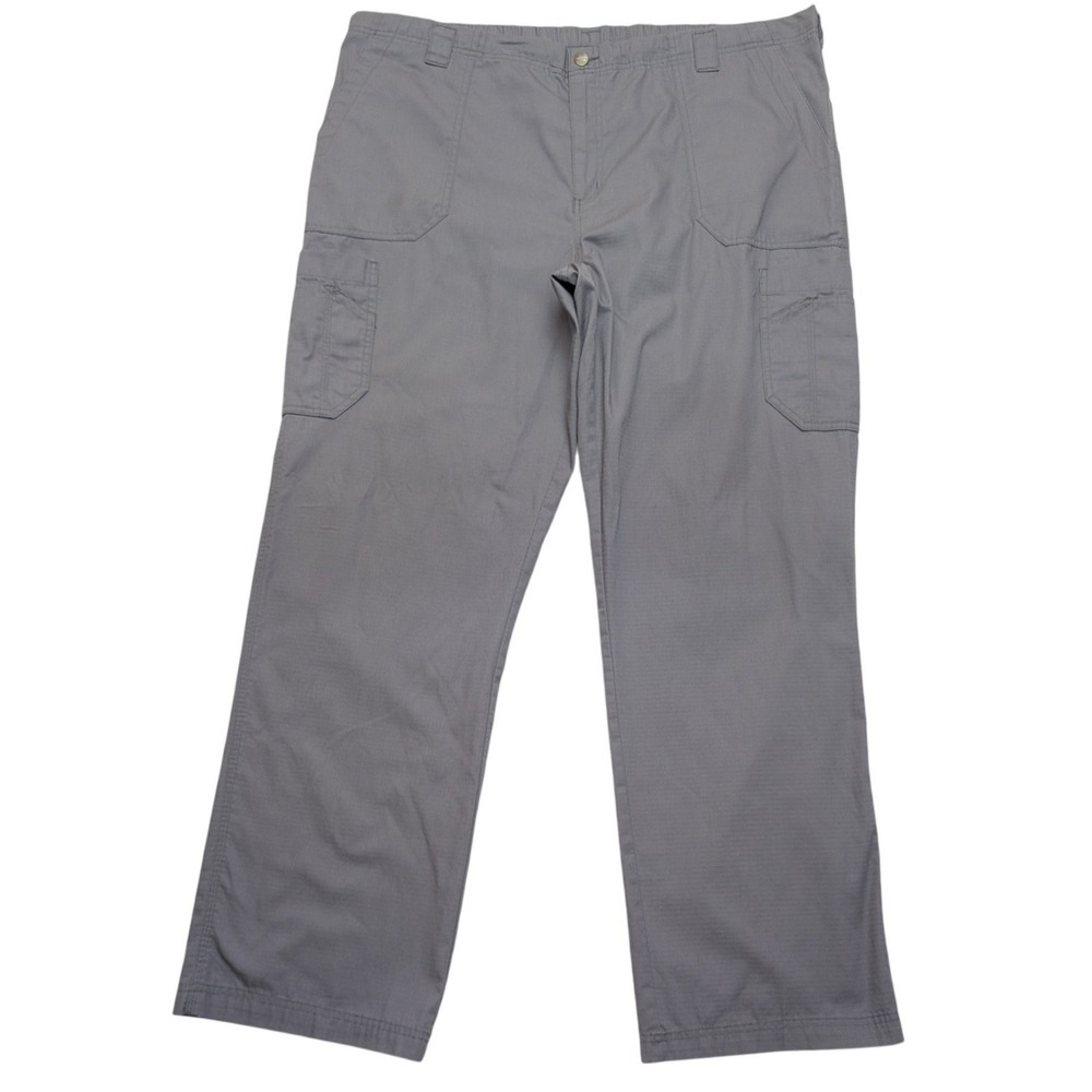 Carhartt Cargo Pants Mens Tall 2XL Grey Ripstop Utility Workwear C54108T